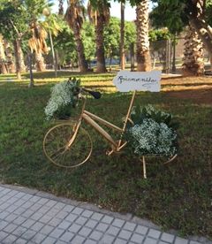 Floristeria Montseflor bicicleta decorada con flores